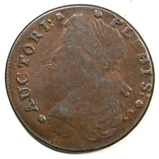 1787 Auctori Plebis Token Colonial Copper Coin
