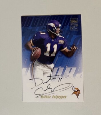 2001 Topps Auto Daunte Culpepper #TA-DC Autographed Card