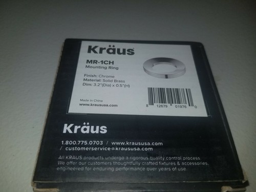 Kraus MR-1CH Chrome Mounting Ring for Vessel Sinks FREE SHIPPING - Picture 4 of 7