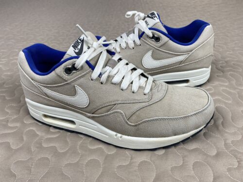 Isaac Confuso Policía Air Max 1 One 2013 Denim Stone Hyper Blue Mens Sz 10.5 Running Shoes  Sneakers | eBay