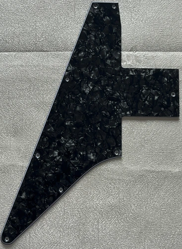 Custom For Gibson 76 Explorer Re-Issue Blank Style Guitar Pickguard Black Pearl