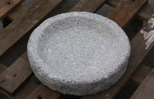 Abbeveratoio Uccelli Di Pietra Naturale Giardino Granito Resistente Gelo Nuovo