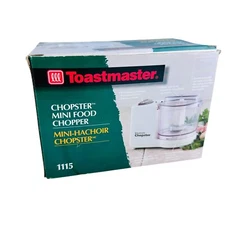 Toastmaster CHOPSTER MINI Food Processor Chopper Stainless Blade #1115 BRAND NEW
