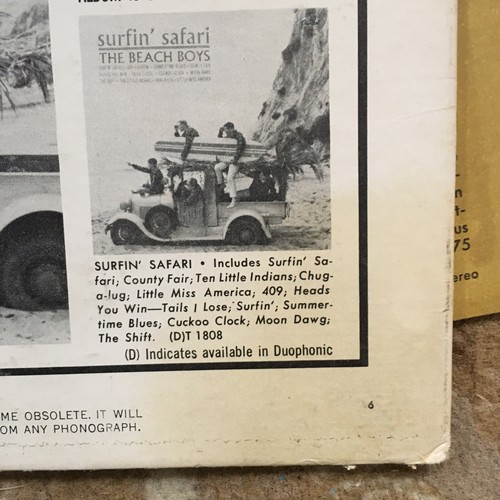 the beach boys surfin USA Misirlou Capitol MONO T-1890 EX inner Sleeve - Picture 7 of 9