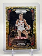 2024 Panini WNBA Monopoly Prizm #29 Marina Mabrey Gold Millionaire Shimmer /500