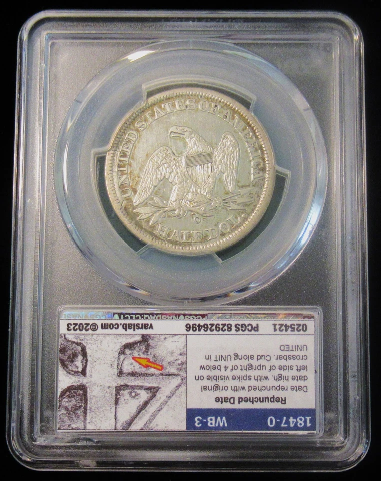 1847-O Seated Liberty Half Dollar WB-101 PCGS Genuine Details (VSS WB-3) - Image 4 of 4