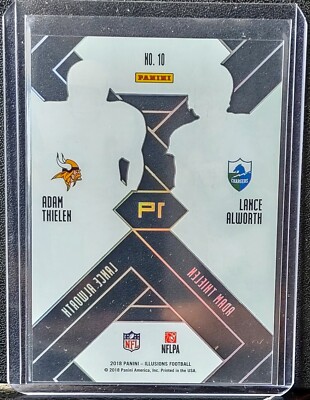 2018 Panini Illusions Matching Numbers Adam Thielen Lance Alworth