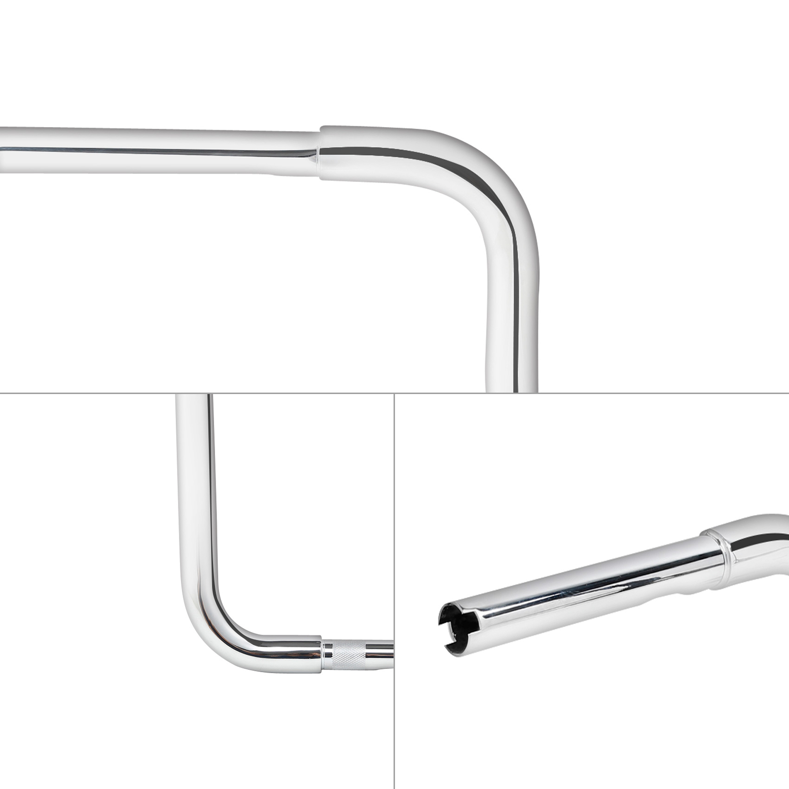 Chrome 14" Rise Ape Hanger Bar 1-1/4" Handlebar Fit For Harley Sportster Softail
