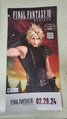 Final Fantasy VII Rebirth Insomnia cookie Promotional Posters Full Set