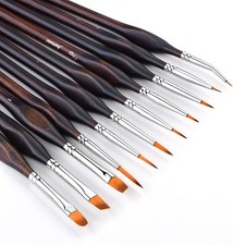 Miniature Paint Brushes, 11Pcs Micro Detail Paint Brushes for Model, Paint by N
