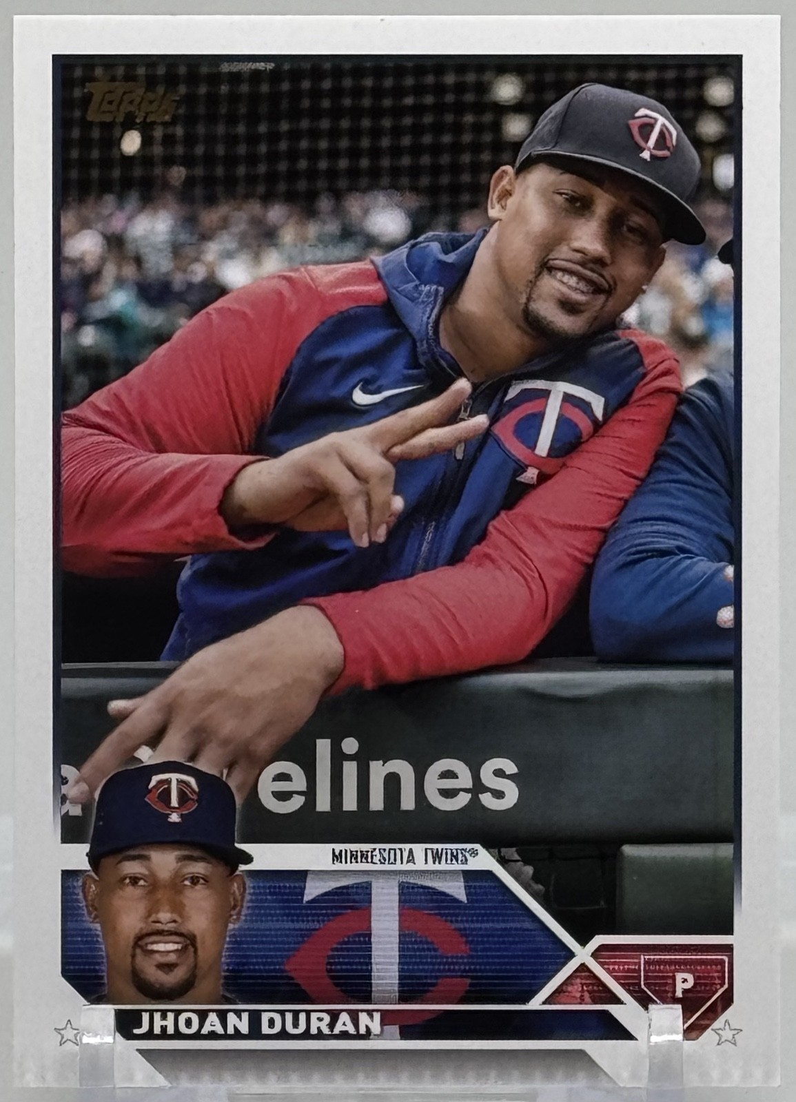 2023 Topps Series 1 Jhoan Duran Golden Mirror SSP #218 Minnesota Twins