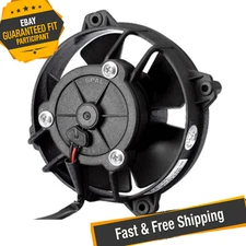 SPAL 30103009 4.00" Low Profile Pusher Fan with Paddle Blades, 12V