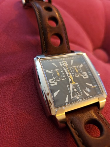 Men's Tissot Quadrato Chronograph Black Dial Pre-owned T005.517.11.057.00 - Picture 17 of 18