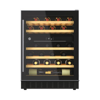 Hoover HWCB60UK/N Freestanding 46 Bottle Wine Cooler in Black 56443