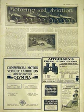 Old Antique Print Motor Car Grand Prix Sunbeam Picardy Circuit Tuck 1913 20th