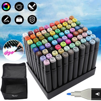 80 Acrylstifte Permanent Marker Set Wasserfest für Steine Glas Holz Handwerk DIY