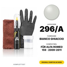 Lackstift F&uuml;r Alfa Romeo 159 296/A Bianco Ghiaccio Komplett Originalfarbe
