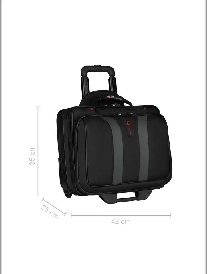 "Maletín para portátil Wenger Granada Pro con ruedas 17"" - apenas usado pero ligeramente polvoriento" Foto 2 de 4