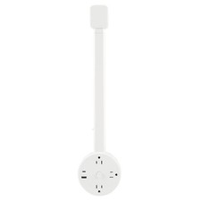 US Plug Round Power Outlet Extender Power Socket Extension Tool with USB / Type-