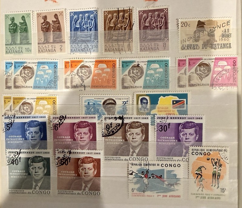 Katanga / Congo / Democratic Republic Of The Congo Stamps 25 Mint and used.