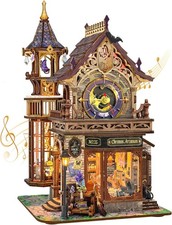 3D Holzpuzzle Magic Clock Tower DIY Miniaturh...