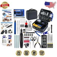 Pro 3D Printing Essential Tools: 124pc Rotary, Cleaning, Crafting, High-Value