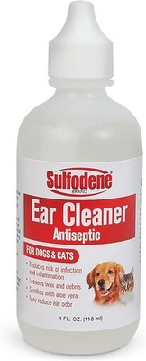 Sulfodene Ear Cleaner Antiseptic for Dogs and Cats Soothes with Aloe Vera