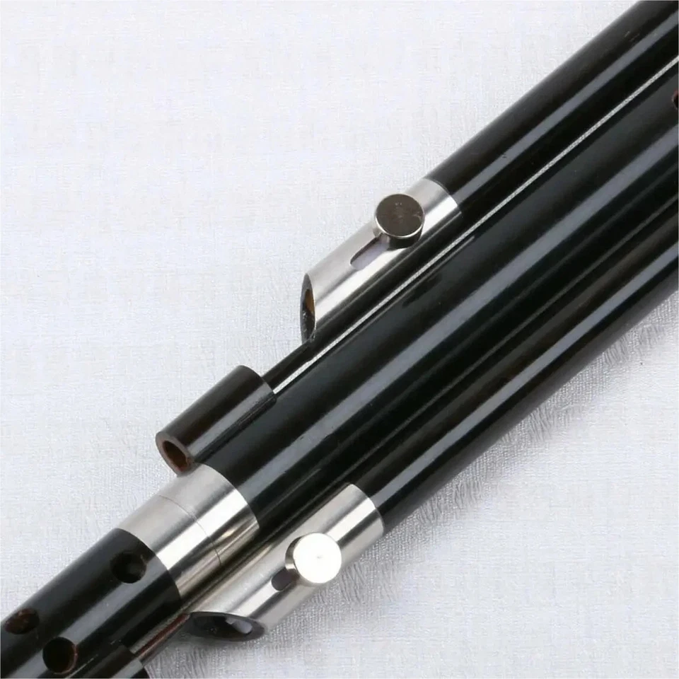 Instrumento musical profesional de ébano HuLuSi en D C, B G y F Foto 4 de 4