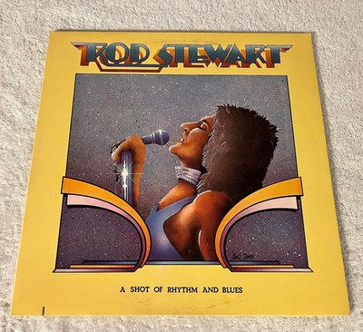 ROD STEWART: '' A Shot Of Rhythm And Blues 1964-66'': 1976 LP: GATEFOLD: EX/VG+