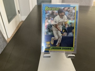 2025 Topps Series 1 Jackson Chourio 1990 Mojo Silver pack Topps Chrome T90C-41