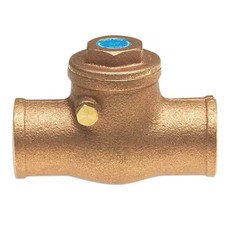 Milwaukee Valve Up1509 3/4 3/4" Sweat Low Lead Bronze Spring Check Valve