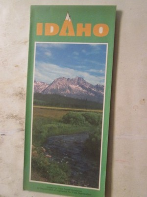 Official Highway Road Map of Idaho 1970s