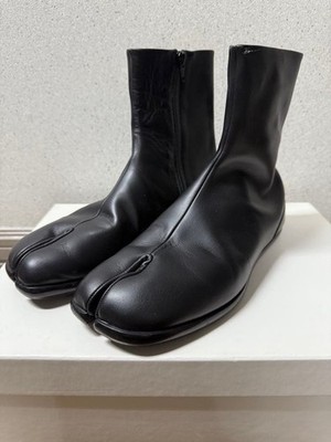 Maison Margiela Tabi Flat Boots EU41 26cm S57WU0134 PR516 T8013 Black Men's Auth