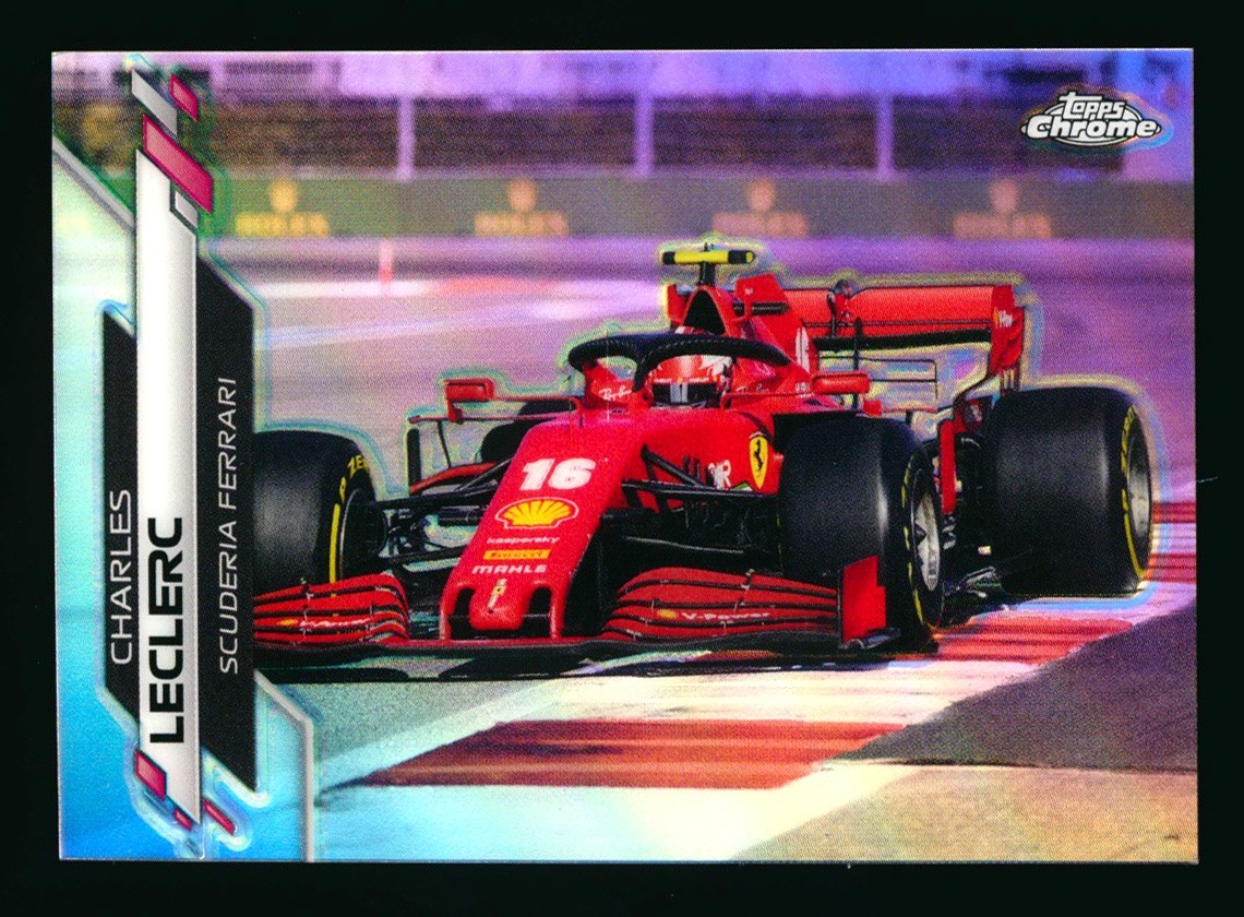 2020 TOPPS CHROME F1 FORMULA ONE #24 CHARLES LECLERC RC REFRACTOR FERRARI ROOKIE