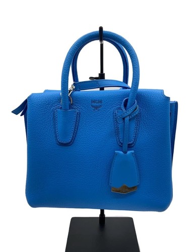 MCM Shoulder Bag Leather blue Plain Milla Leather Tote Bag 2WAY