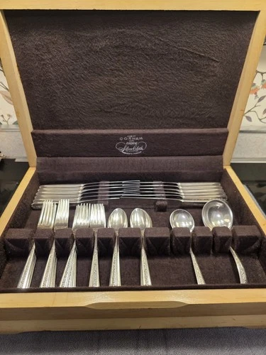 Towle Ramber Rose Sterling Silver Flatware Service for 12