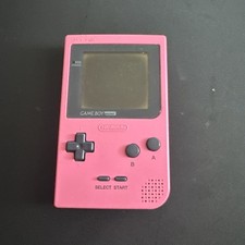 Nintendo Game Boy Pocket Pink MGB-001 Handheld Console Tested, Damaged Screen