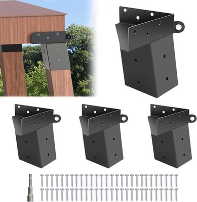 Deer Stand Brackets(4 Pcs), 4''x 4'' Deer Blind Brackets, Compound Angle Platfo...