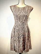 Belle Badgley Mischka Women's Tammy Gold Sequin Dress With POCKETS! Size 2 NWOT