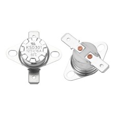 2pcs KSD301 Thermostat 60 C 16A NC Adjust Snap Disc Temperature Switch Ceramic