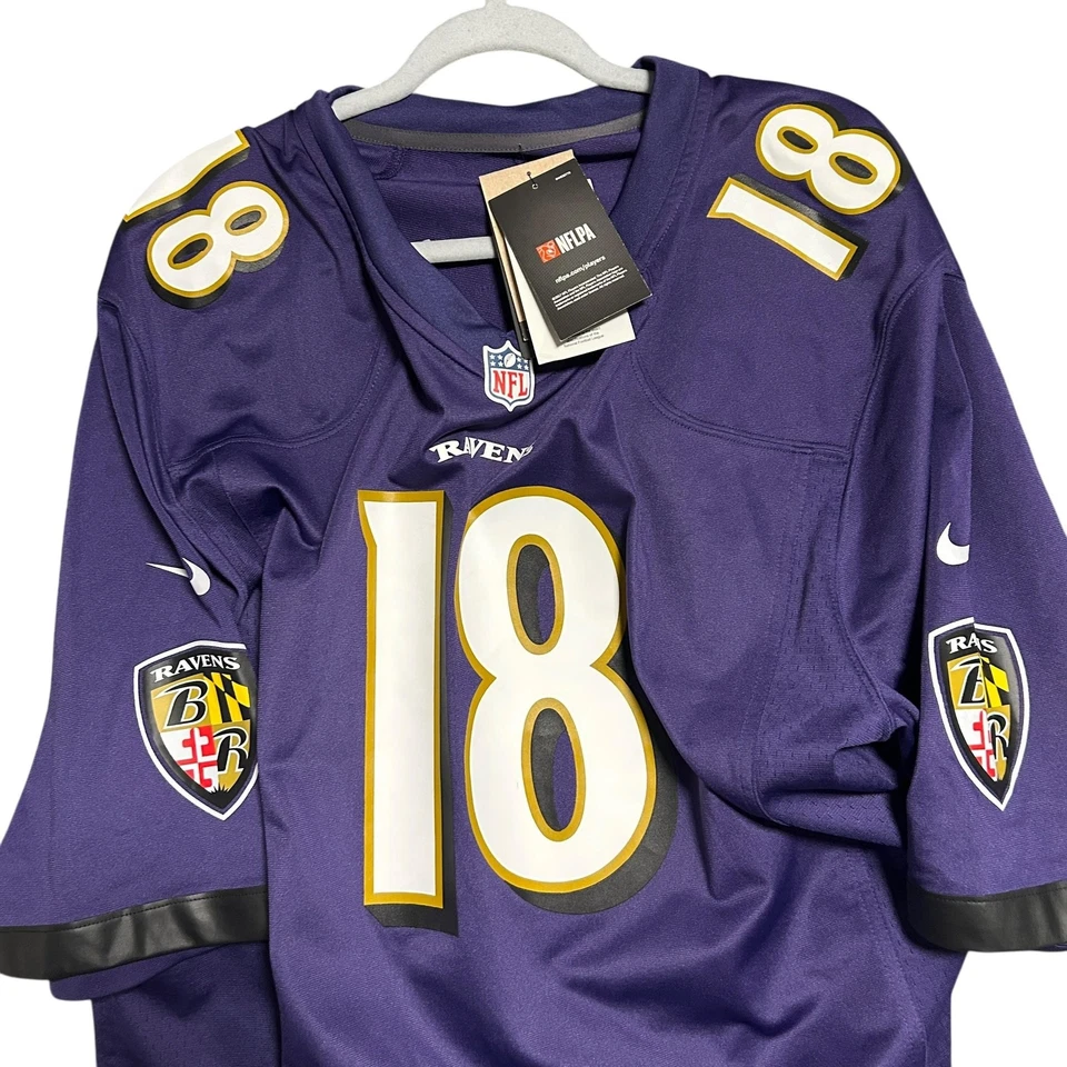 Camiseta deportiva de los Baltimore Ravens para hombre 2XL NFL fútbol Smith 18 Nike ropa sobre el campo Foto 3 de 4