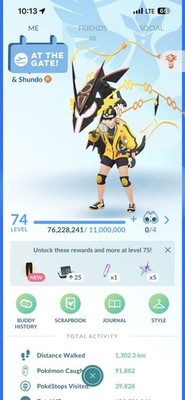 Acc - Lv 74 +  Shundo Mega Rayquaza + Strong   Account