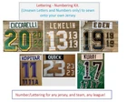 Los Angeles (Any team/league) Hockey Custom Name Number Kit for Jersey READ DESC