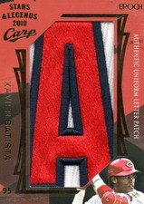 EPOCH 2018 Xavier Batista 2/7 STARS & LEGENDS Big Letter Patch Jersey