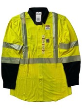 Carhartt Flame Resistant High-Visibility Force Long-Sleeve Class 3 Shirt Medium