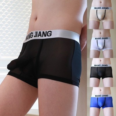 1X Herren Sexy Elephant Nose Unterwäsche Low Rise Bulge Pouch Boxer Slip Hosen