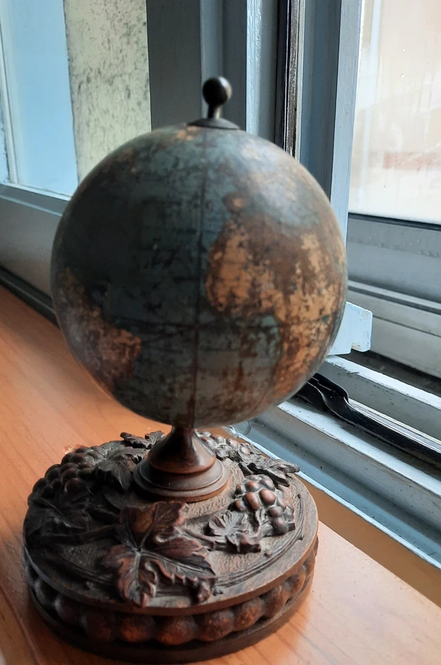 GLOBE TERRESTRE  MAPPEMONDE ANCIENNE - Photo 4/4