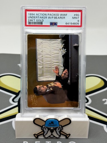 1994 Action Packed WWF Undertaker 24 Kt GOLD #6G PSA 9 Pop 4 None Higher!