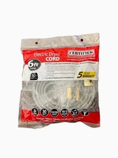 Certified Appliance 90-1024 6 ft 30 Amp 3 Prong Electric Dryer Power Cord. New