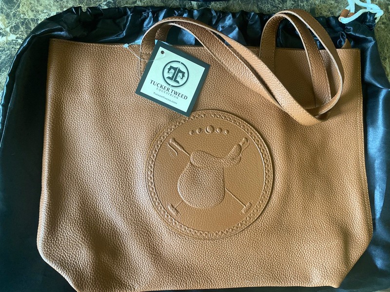 Tucker Tweed Sonoma Bag Tan Polo NWT!